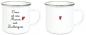 Preview: ♥ Tasse Emailletasse Oma ist wie Mama..., Dankeschön, Geburtstag, Muttertag, Vatertag, Abschied, Jubiläum, Geschenk, Becher von Lüttentüddel
